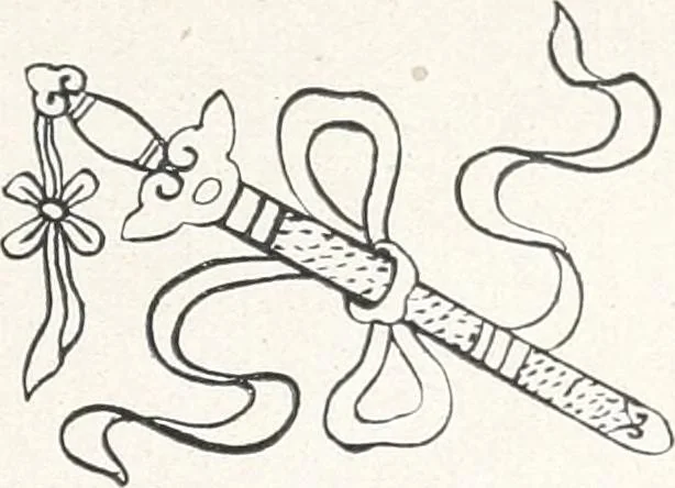 An illustration from Der chinesische Teppich, 1921, leaf 62