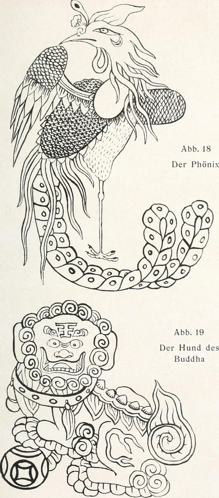 An illustration from Der chinesische Teppich, 1921, leaf 64
