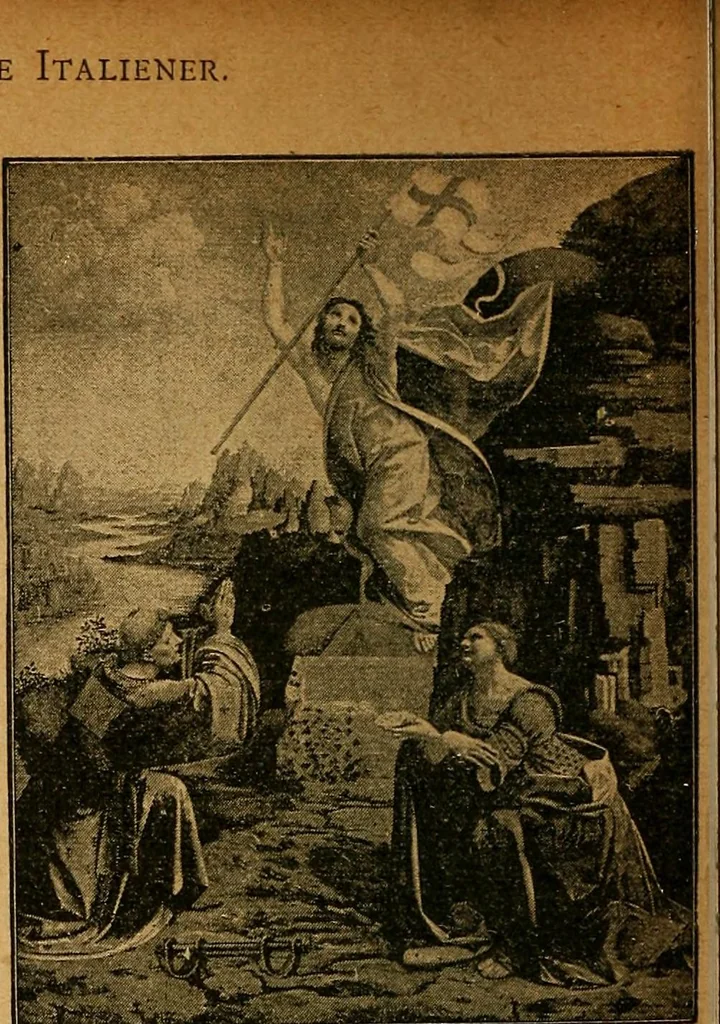 An illustration from Der Cicerone in der Kgl. Gemäldegalerie in Berlin, 1889, leaf 242
