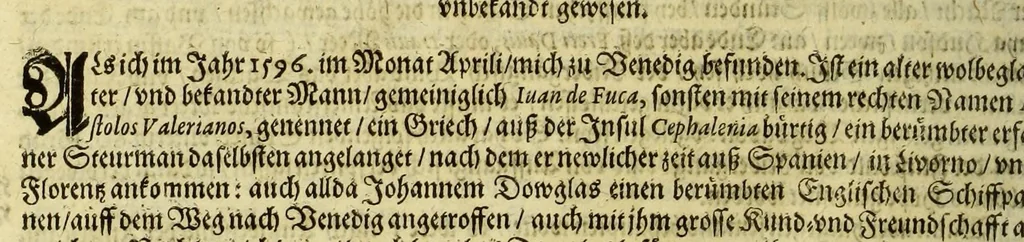 An illustration from Der dreyzehende Theil der Orientalischen Indien, darinnen beneben etlichen newen, gedenckwürdigen Schiffarten vnd Reysen, so von vnterschiedlichen Völckern, sonderlich den Portugesen, Englischen vnd Holländern, in Ost Indien, vnd dem anstossende Königreich, vom Jahr 1615. biss vff 1628. verrichtet worden. : Auch insonderheit andere biss anhero unbekandte Königreich vnnd Länder, sonderlich das Königreich Indostan, oder dess grossen Mogols, Königreich China, Persien, wie auch Moscaw, Reussen, Groenlandt, Tartarey, Algier, und andere angräntzenden Provintzen, von newem beschrieben, und mit erst erfundenen Landtaffeln vor Augen gestellet worden. Alles mit sonderbaren schönen Kupfferstücken gezieret. Mit Köm. Keys. Maj. Freyheit begnadet, 1628, leaf 154