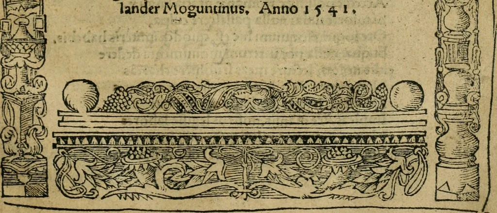 An illustration from De re aedificatoria libri decem, 1541, leaf 6