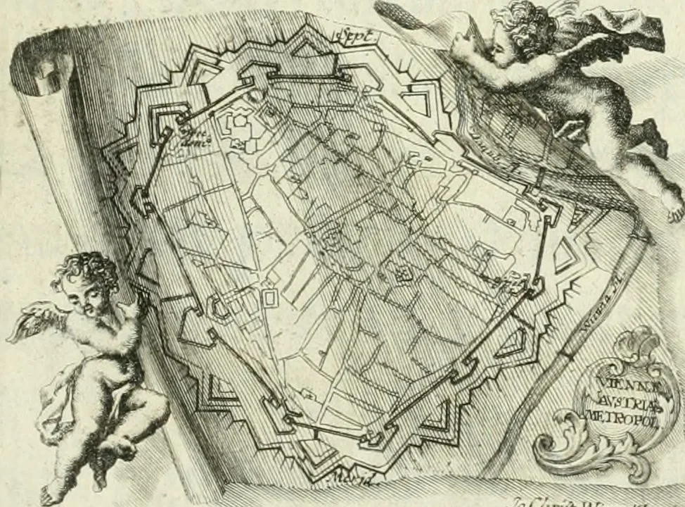 An illustration from De re ichnographica : cujus hodierna praxis exponitur, et propriis exemplis pluribus illustratur : inque varias, quae contingere possunt, ejusdem aberrationes, posito quoque calculo, inquiritur, 1751, leaf 10