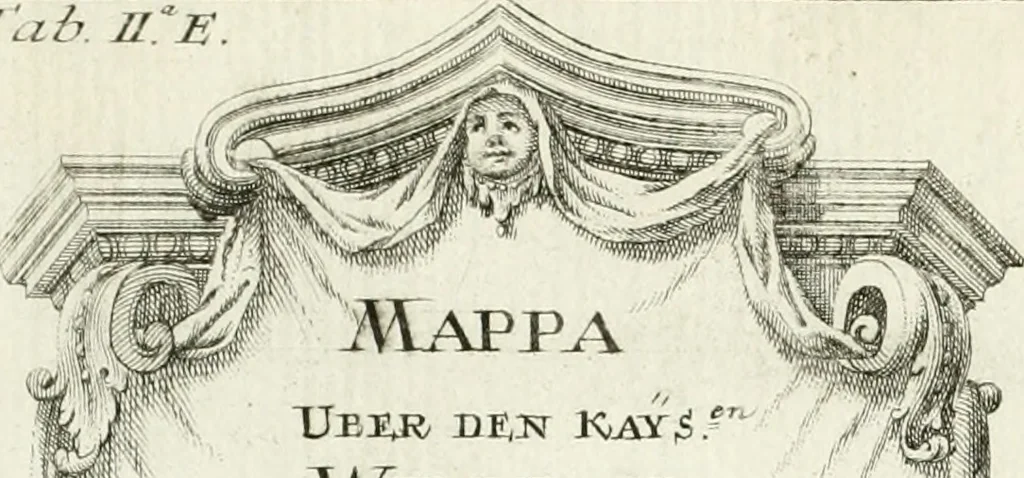 An illustration from De re ichnographica : cujus hodierna praxis exponitur, et propriis exemplis pluribus illustratur : inque varias, quae contingere possunt, ejusdem aberrationes, posito quoque calculo, inquiritur, 1751, leaf 161