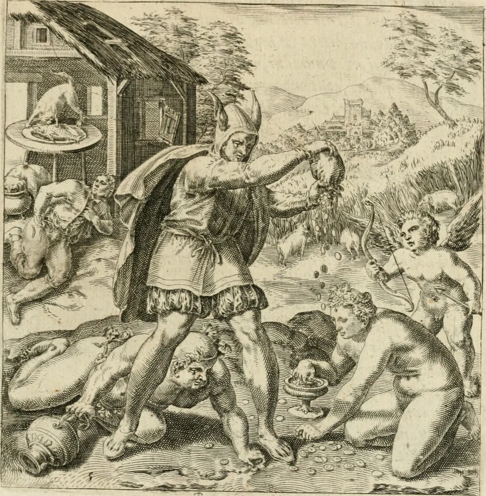 An illustration from De rervm vsv et abvsv, 1575, leaf 14