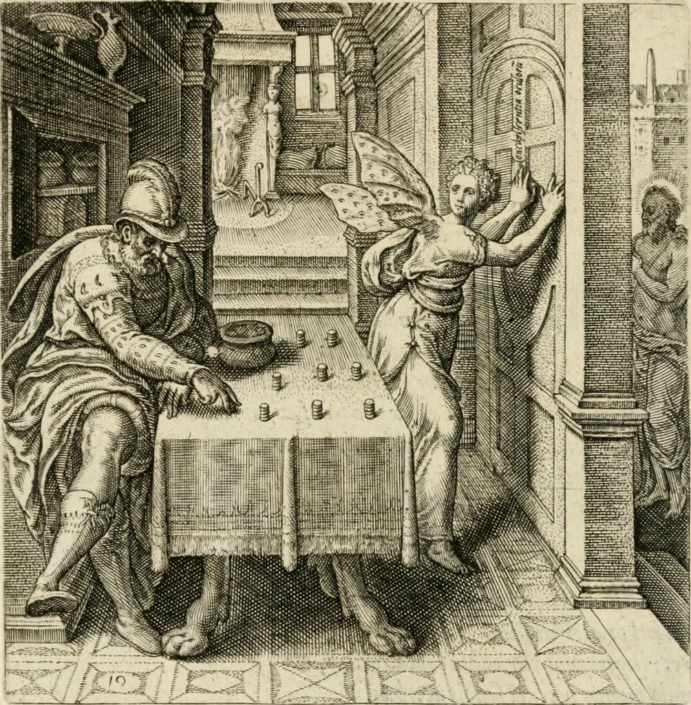 An illustration from De rervm vsv et abvsv, 1575, leaf 42