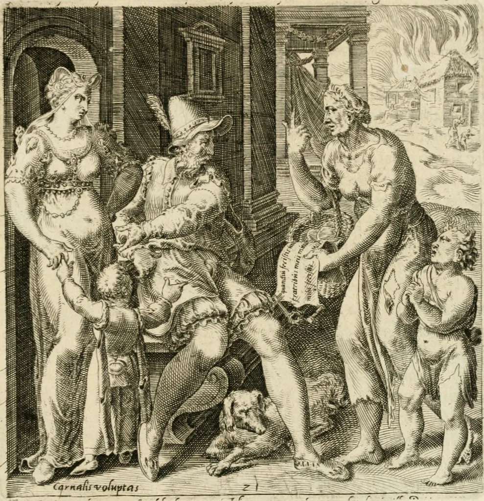 An illustration from De rervm vsv et abvsv, 1575, leaf 46