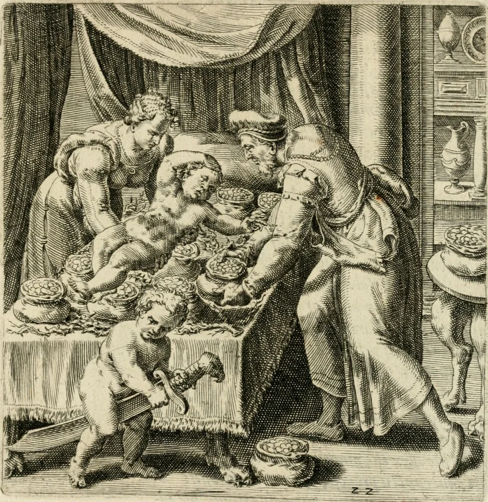 An illustration from De rervm vsv et abvsv, 1575, leaf 48
