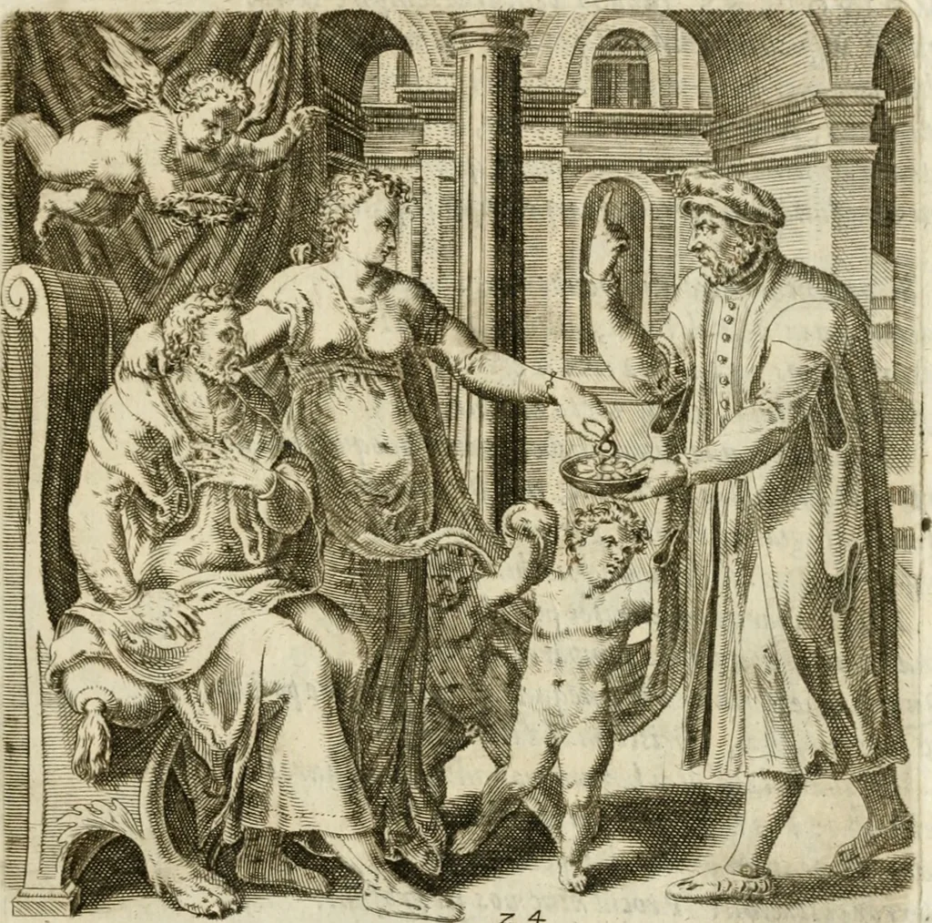 An illustration from De rervm vsv et abvsv, 1575, leaf 52