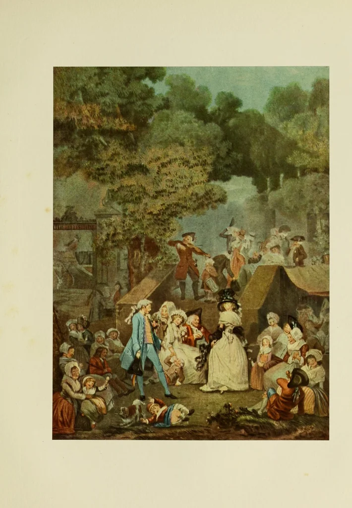 An illustration from Der französische Farbenstich des XVIII. Jahrhunderts, 1912, leaf 165