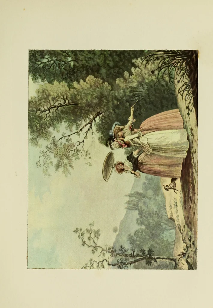 An illustration from Der französische Farbenstich des XVIII. Jahrhunderts, 1912, leaf 209