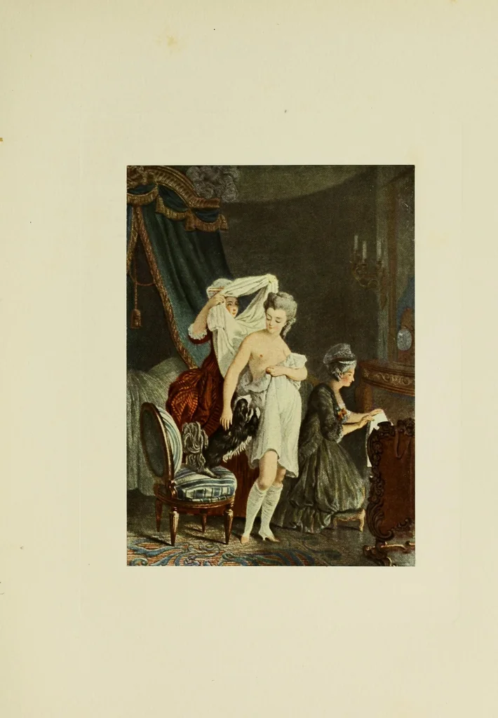 An illustration from Der französische Farbenstich des XVIII. Jahrhunderts, 1912, leaf 257