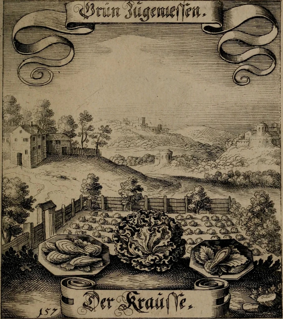 An illustration from Der Fruchtbringenden Geselschaft Nahmen, Vorhaben, Gemählde und Wörter : nach jedes Einnahme ordentlich in Kupfer gestochen, und in achtzeilige Reimgesetze verfasset, 1646, leaf 328