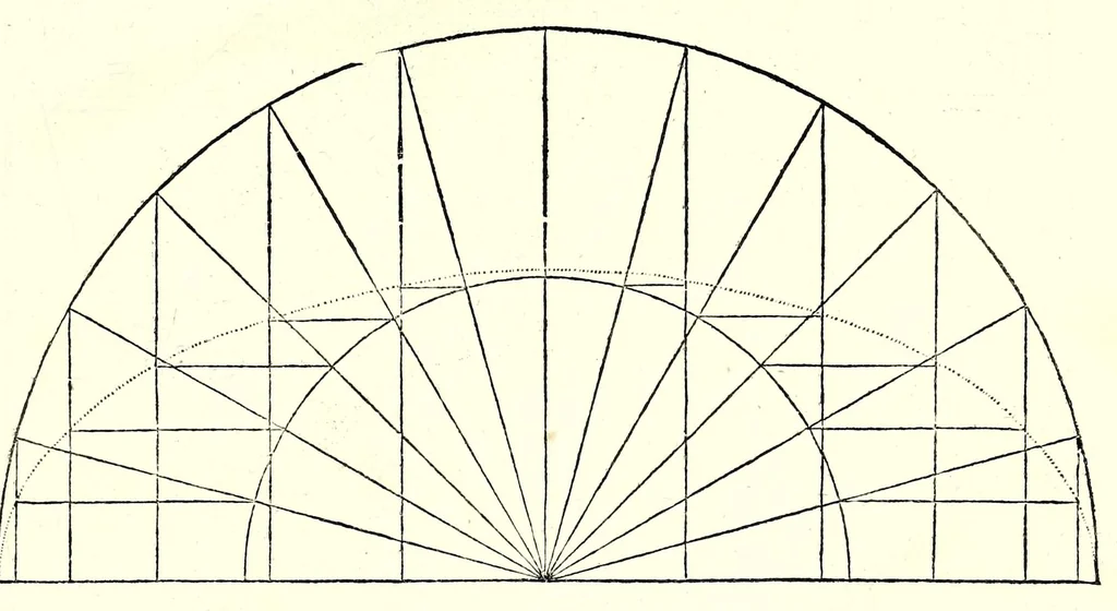 An illustration from Der furnembsten, notwendigsten, der gantzen Architectur angehörigen mathematischen vnd mechanischen Künst eygentlicher Bericht : vnd vast klare, verstendliche Vnterrichtung, zu rechtem Verstandt der Lehr Vitruuij, in drey furneme Bücher abgetheilet : als, Der newen Perspectiua ... : der Geometrischen Büxenmeisterey, vnd Geometrischen Messung ..., 1547, leaf 49