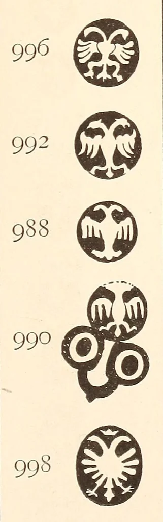 An illustration from Der Goldschmiede Merkzeichen .., 1890, leaf 563
