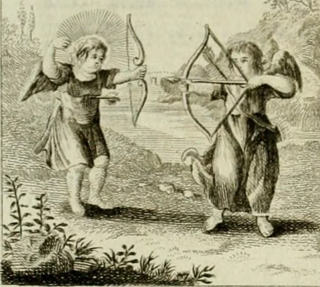 An illustration from Der gottseligen Frau La Mothe Guyon geisterhebende Beschäftigungen des Herzens mit Gott durch die lebendige Erfahrungs-Erkenntnis der göttlichen Liebe, oder, Die Geheimnisse des innwendigen Christenthums, geoffenbaret in der Schule der himmlischen Weisheit : Auszüge aus sämtlichen poetischen Schriften der seligen Frau, zur Beförderung des inneren Lebens, 1802, leaf 156