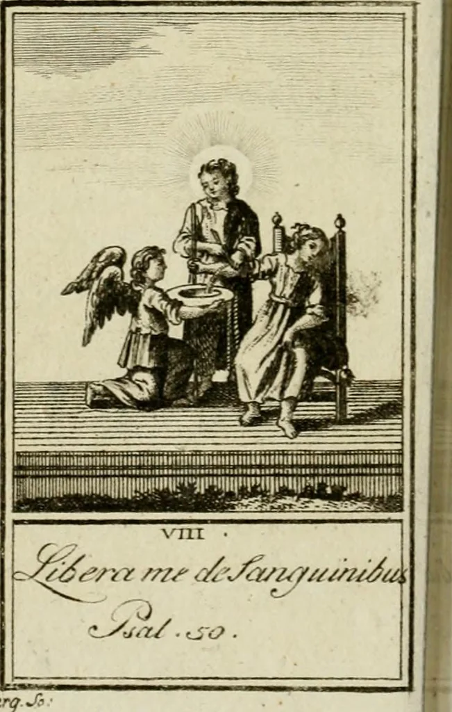An illustration from Der gottseligen Frau La Mothe Guyon geisterhebende Beschäftigungen des Herzens mit Gott durch die lebendige Erfahrungs-Erkenntnis der göttlichen Liebe, oder, Die Geheimnisse des innwendigen Christenthums, geoffenbaret in der Schule der himmlischen Weisheit : Auszüge aus sämtlichen poetischen Schriften der seligen Frau, zur Beförderung des inneren Lebens, 1802, leaf 274