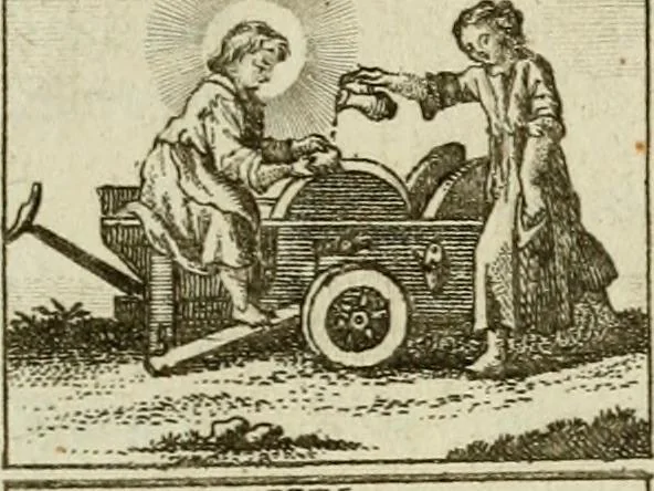 An illustration from Der gottseligen Frau La Mothe Guyon geisterhebende Beschäftigungen des Herzens mit Gott durch die lebendige Erfahrungs-Erkenntnis der göttlichen Liebe, oder, Die Geheimnisse des innwendigen Christenthums, geoffenbaret in der Schule der himmlischen Weisheit : Auszüge aus sämtlichen poetischen Schriften der seligen Frau, zur Beförderung des inneren Lebens, 1802, leaf 299