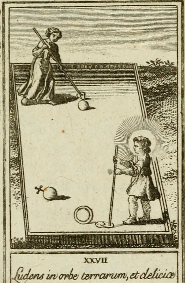 An illustration from Der gottseligen Frau La Mothe Guyon geisterhebende Beschäftigungen des Herzens mit Gott durch die lebendige Erfahrungs-Erkenntnis der göttlichen Liebe, oder, Die Geheimnisse des innwendigen Christenthums, geoffenbaret in der Schule der himmlischen Weisheit : Auszüge aus sämtlichen poetischen Schriften der seligen Frau, zur Beförderung des inneren Lebens, 1802, leaf 299