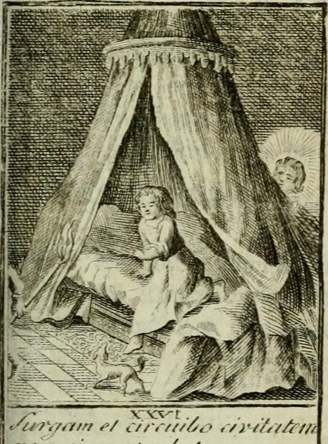 An illustration from Der gottseligen Frau La Mothe Guyon geisterhebende Beschäftigungen des Herzens mit Gott durch die lebendige Erfahrungs-Erkenntnis der göttlichen Liebe, oder, Die Geheimnisse des innwendigen Christenthums, geoffenbaret in der Schule der himmlischen Weisheit : Auszüge aus sämtlichen poetischen Schriften der seligen Frau, zur Beförderung des inneren Lebens, 1802, leaf 79