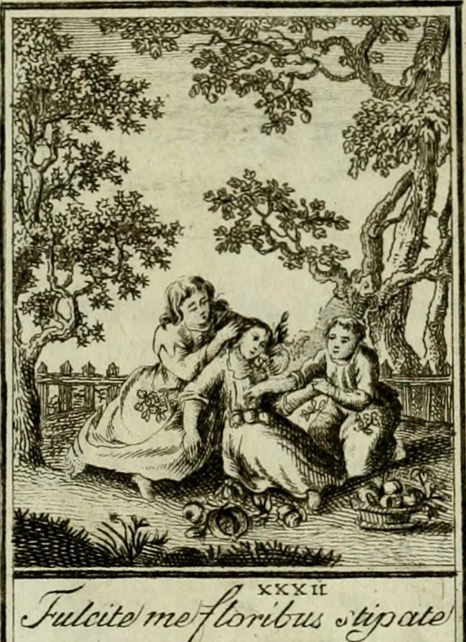 An illustration from Der gottseligen Frau La Mothe Guyon geisterhebende Beschäftigungen des Herzens mit Gott durch die lebendige Erfahrungs-Erkenntnis der göttlichen Liebe, oder, Die Geheimnisse des innwendigen Christenthums, geoffenbaret in der Schule der himmlischen Weisheit : Auszüge aus sämtlichen poetischen Schriften der seligen Frau, zur Beförderung des inneren Lebens, 1802, leaf 92