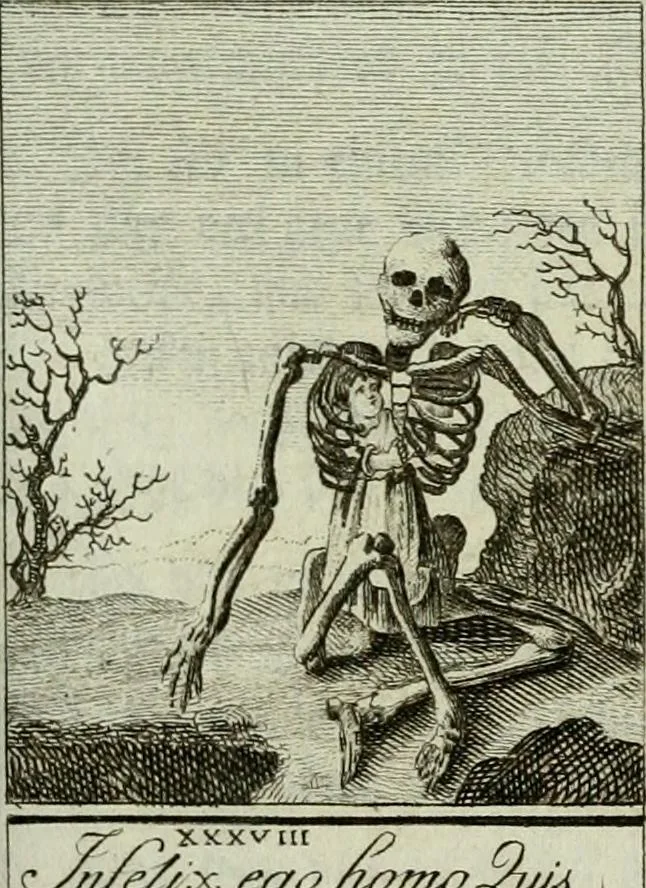 An illustration from Der gottseligen Frau La Mothe Guyon geisterhebende Beschäftigungen des Herzens mit Gott durch die lebendige Erfahrungs-Erkenntnis der göttlichen Liebe, oder, Die Geheimnisse des innwendigen Christenthums, geoffenbaret in der Schule der himmlischen Weisheit : Auszüge aus sämtlichen poetischen Schriften der seligen Frau, zur Beförderung des inneren Lebens, 1802, leaf 97