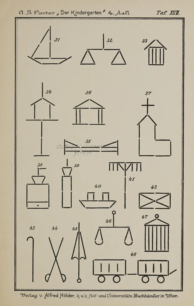 An illustration from Der Kindergarten : theorisch-praktisches Handbuch, 1895, leaf 215