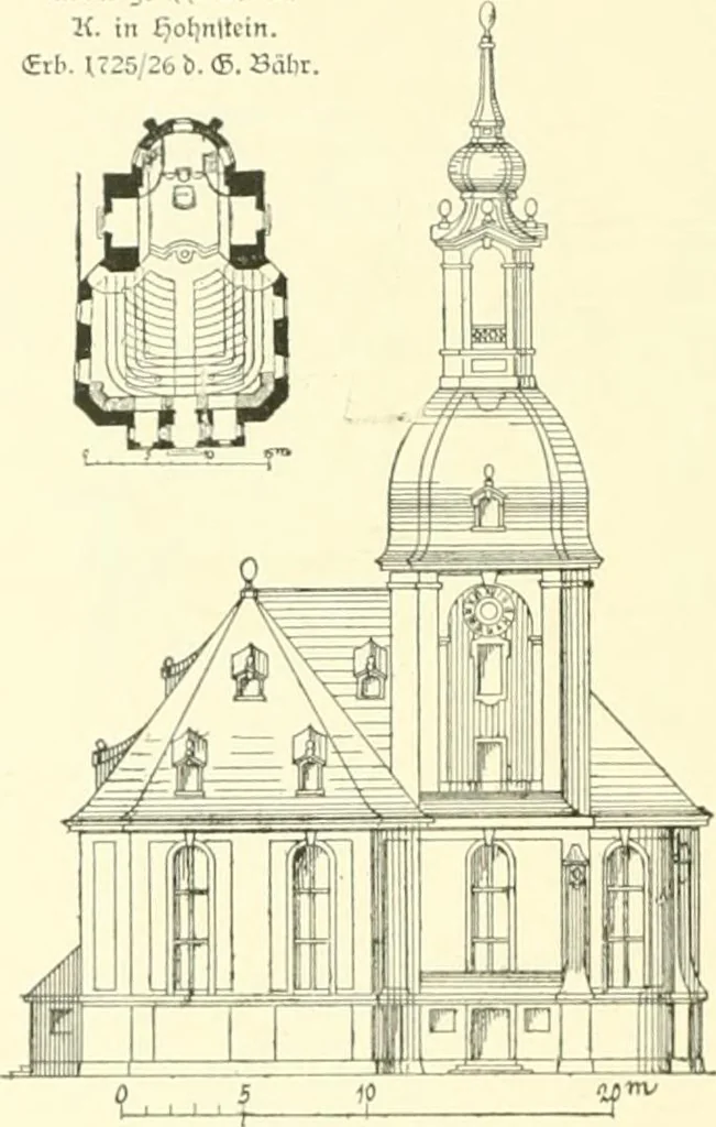 An illustration from Der Kirchenbau des Protestantismus von der Reformation bis zur Gegenwart, hrsg. von der Vereinigung Berliner Architekten, 1893, leaf 102