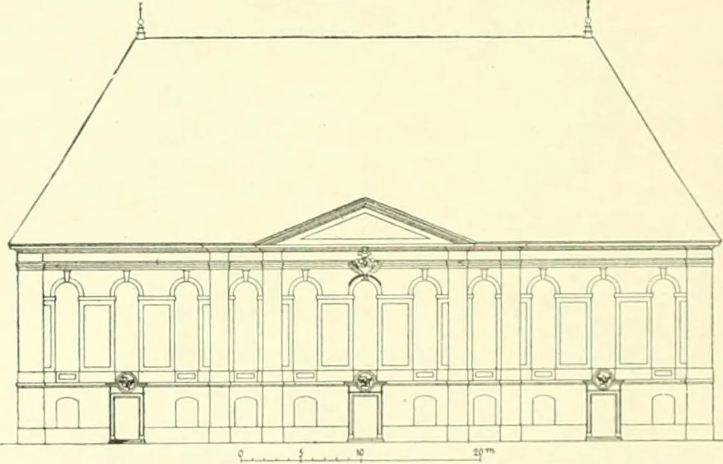 An illustration from Der Kirchenbau des Protestantismus von der Reformation bis zur Gegenwart, hrsg. von der Vereinigung Berliner Architekten, 1893, leaf 120