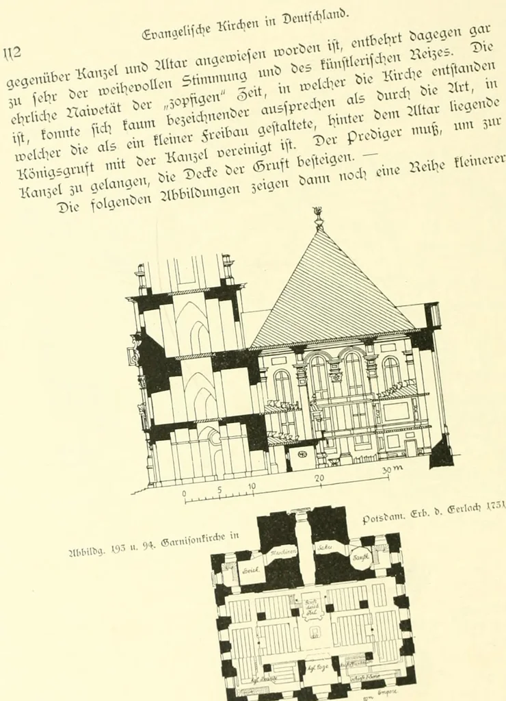 An illustration from Der Kirchenbau des Protestantismus von der Reformation bis zur Gegenwart, hrsg. von der Vereinigung Berliner Architekten, 1893, leaf 126