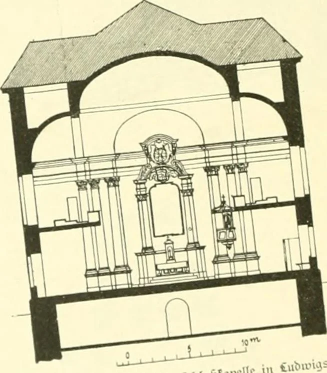 An illustration from Der Kirchenbau des Protestantismus von der Reformation bis zur Gegenwart, hrsg. von der Vereinigung Berliner Architekten, 1893, leaf 138