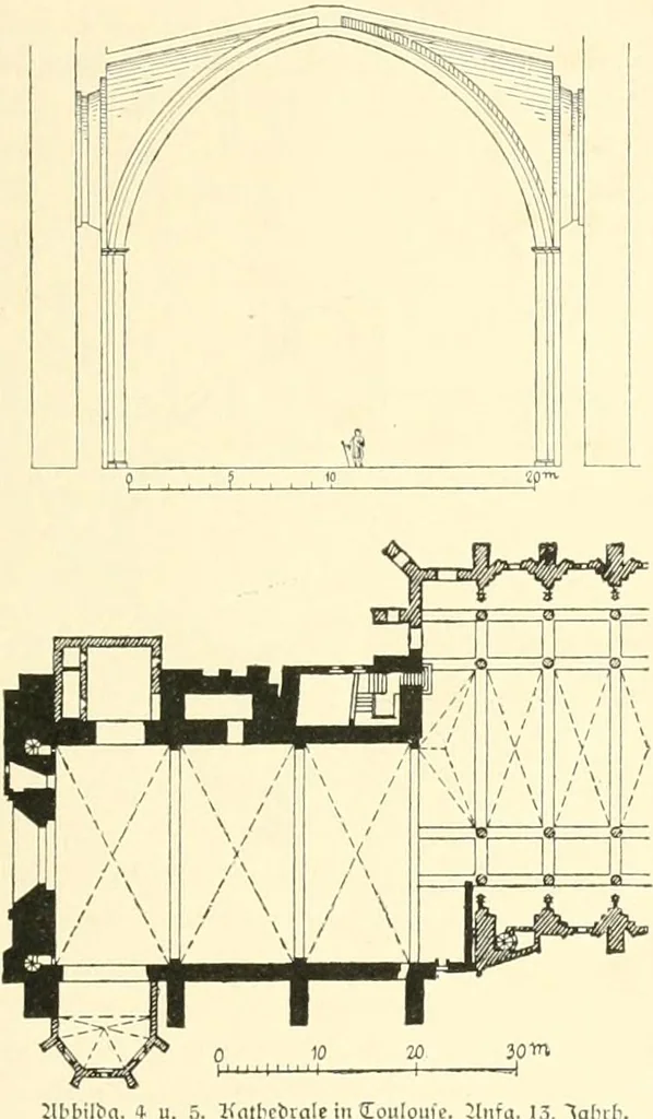An illustration from Der Kirchenbau des Protestantismus von der Reformation bis zur Gegenwart, hrsg. von der Vereinigung Berliner Architekten, 1893, leaf 23