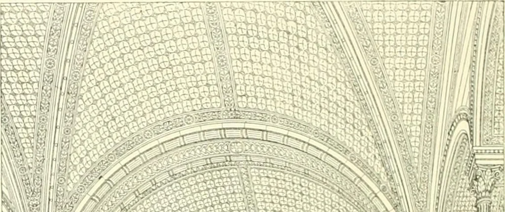 An illustration from Der Kirchenbau des Protestantismus von der Reformation bis zur Gegenwart, hrsg. von der Vereinigung Berliner Architekten, 1893, leaf 276