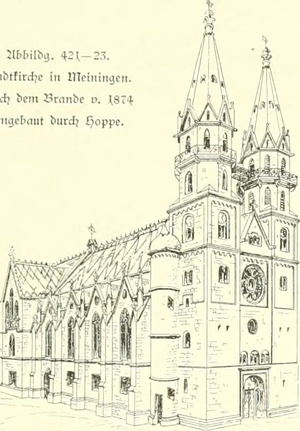 An illustration from Der Kirchenbau des Protestantismus von der Reformation bis zur Gegenwart, hrsg. von der Vereinigung Berliner Architekten, 1893, leaf 283