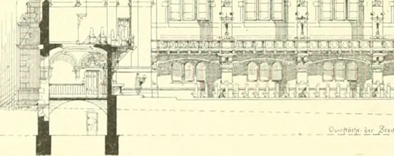 An illustration from Der Kirchenbau des Protestantismus von der Reformation bis zur Gegenwart, hrsg. von der Vereinigung Berliner Architekten, 1893, leaf 328