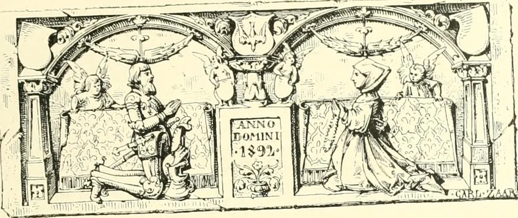An illustration from Der Kirchenbau des Protestantismus von der Reformation bis zur Gegenwart, hrsg. von der Vereinigung Berliner Architekten, 1893, leaf 33