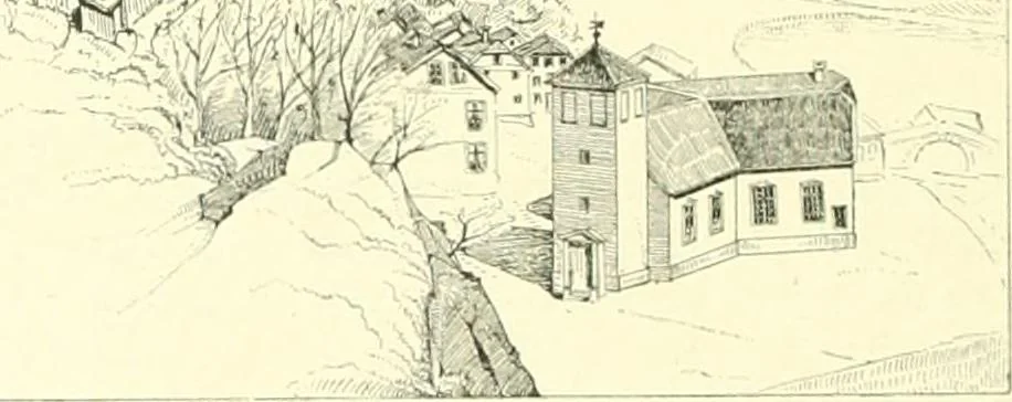 An illustration from Der Kirchenbau des Protestantismus von der Reformation bis zur Gegenwart, hrsg. von der Vereinigung Berliner Architekten, 1893, leaf 438