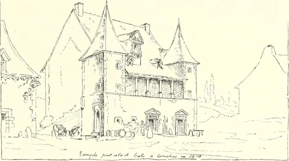 An illustration from Der Kirchenbau des Protestantismus von der Reformation bis zur Gegenwart, hrsg. von der Vereinigung Berliner Architekten, 1893, leaf 487