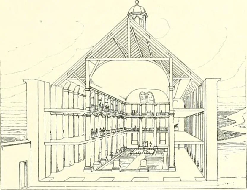 An illustration from Der Kirchenbau des Protestantismus von der Reformation bis zur Gegenwart, hrsg. von der Vereinigung Berliner Architekten, 1893, leaf 489