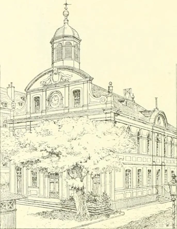 An illustration from Der Kirchenbau des Protestantismus von der Reformation bis zur Gegenwart, hrsg. von der Vereinigung Berliner Architekten, 1893, leaf 496