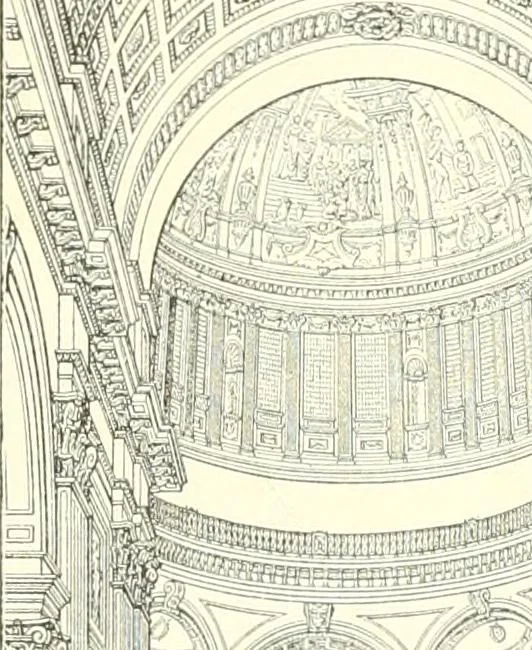 An illustration from Der Kirchenbau des Protestantismus von der Reformation bis zur Gegenwart, hrsg. von der Vereinigung Berliner Architekten, 1893, leaf 507