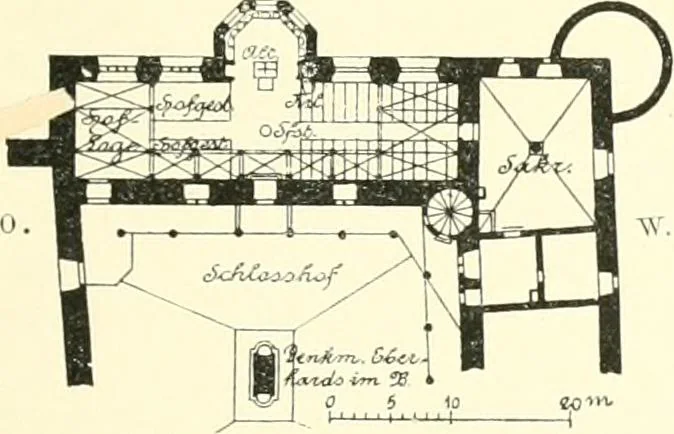 An illustration from Der Kirchenbau des Protestantismus von der Reformation bis zur Gegenwart, hrsg. von der Vereinigung Berliner Architekten, 1893, leaf 51