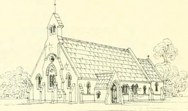 An illustration from Der Kirchenbau des Protestantismus von der Reformation bis zur Gegenwart, hrsg. von der Vereinigung Berliner Architekten, 1893, leaf 522