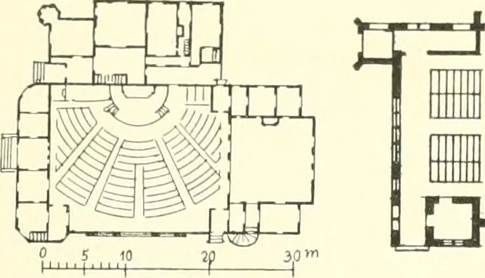 An illustration from Der Kirchenbau des Protestantismus von der Reformation bis zur Gegenwart, hrsg. von der Vereinigung Berliner Architekten, 1893, leaf 531