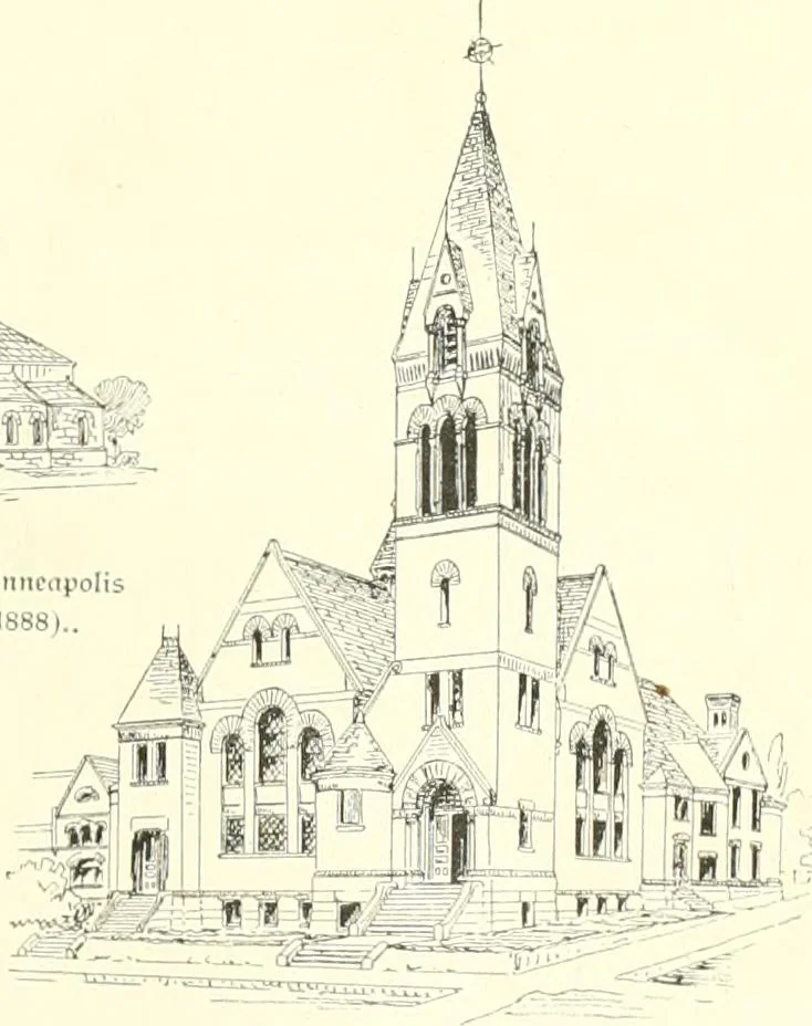 An illustration from Der Kirchenbau des Protestantismus von der Reformation bis zur Gegenwart, hrsg. von der Vereinigung Berliner Architekten, 1893, leaf 531