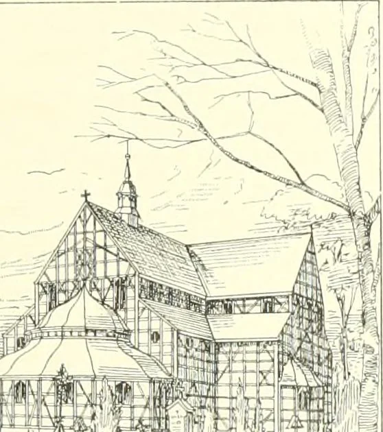 An illustration from Der Kirchenbau des Protestantismus von der Reformation bis zur Gegenwart, hrsg. von der Vereinigung Berliner Architekten, 1893, leaf 75