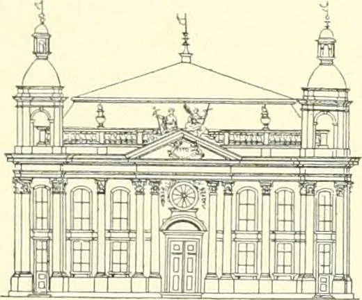 An illustration from Der Kirchenbau des Protestantismus von der Reformation bis zur Gegenwart, hrsg. von der Vereinigung Berliner Architekten, 1893, leaf 95