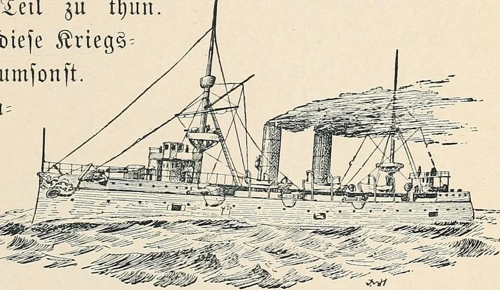An illustration from Der kommende König .., 1899, leaf 177
