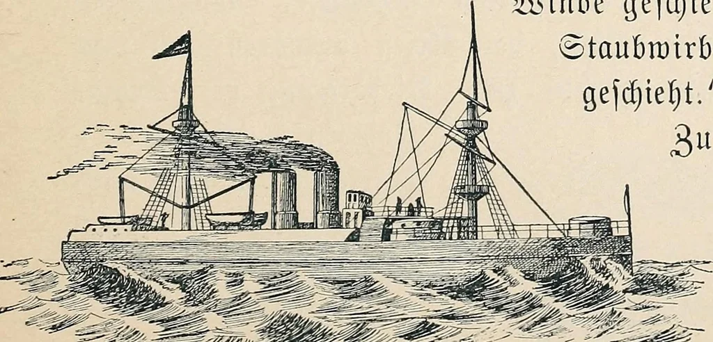 An illustration from Der kommende König .., 1899, leaf 177