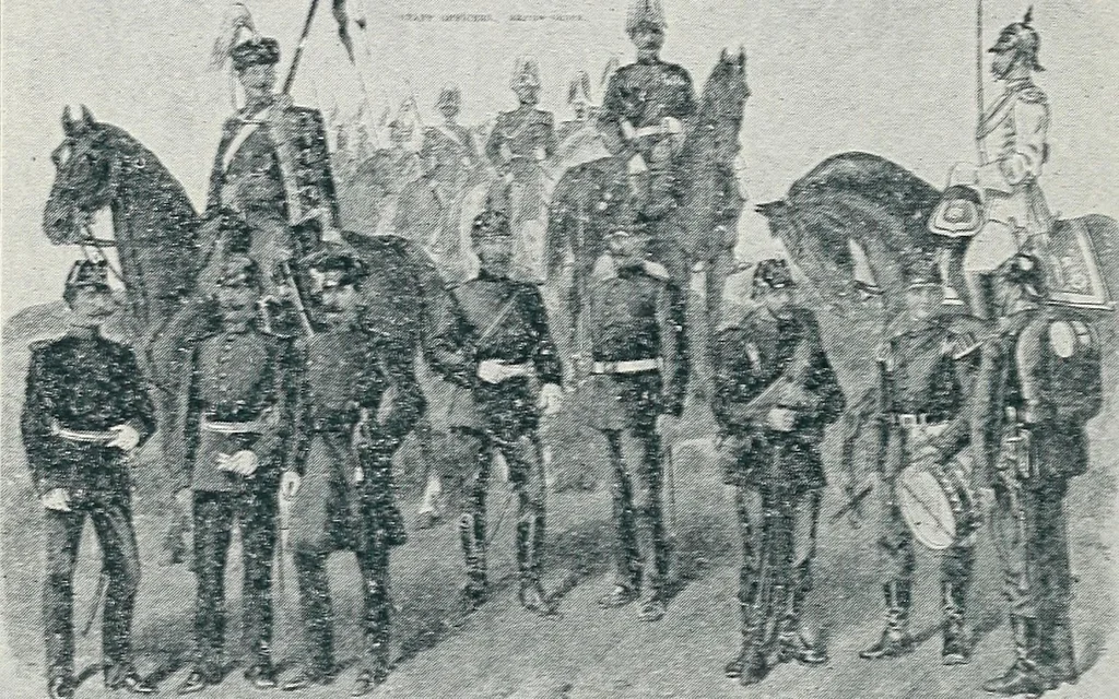 An illustration from Der kommende König .., 1899, leaf 184