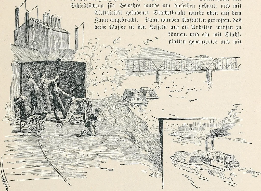 An illustration from Der kommende König .., 1899, leaf 205